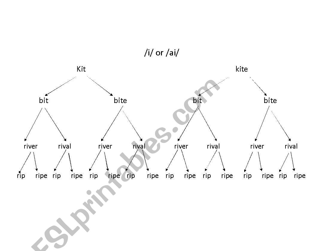 Kit or Kite worksheet