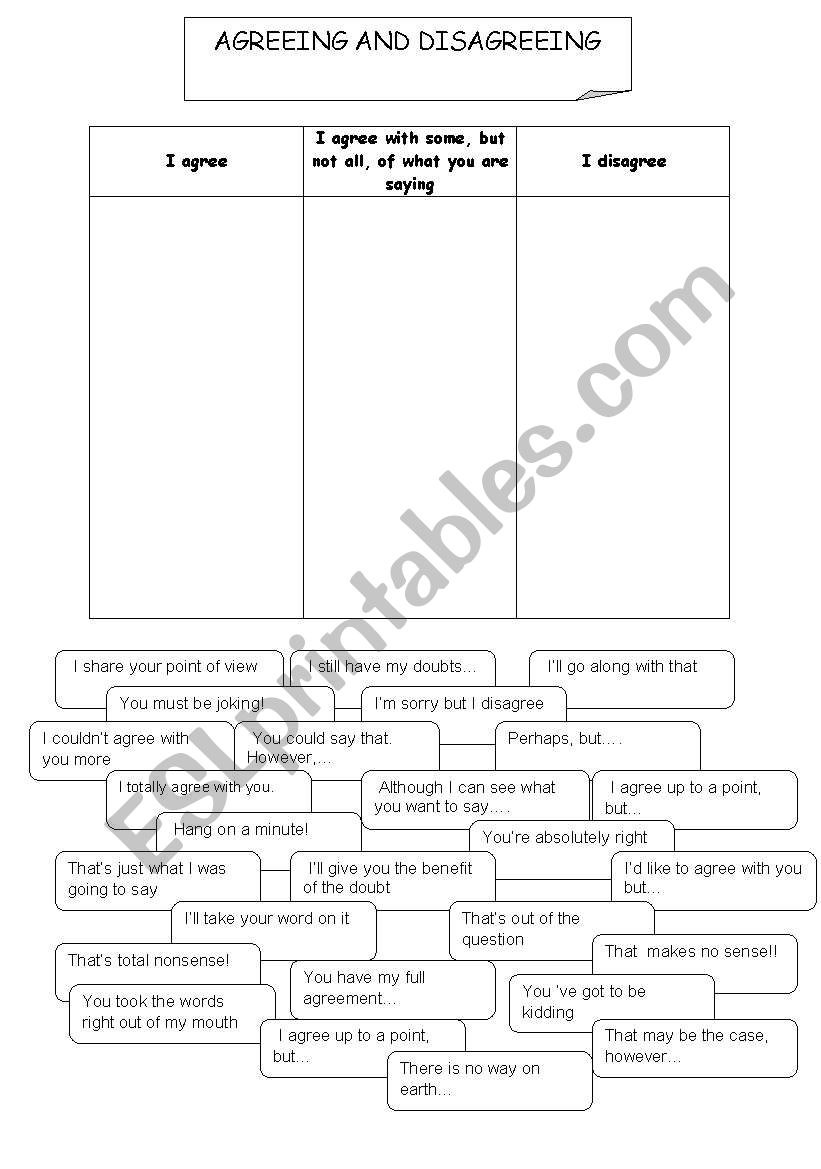 Agreeing Disagreeing : Grid + Card Games