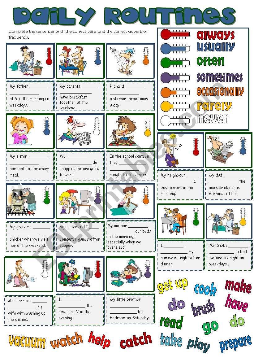 Adverbs Of Frequency B W Key Included Esl Worksheet By Mada | My XXX ...