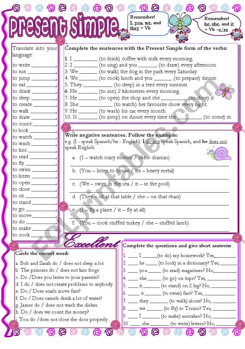 verb-to-be-affirmative-negative-interrogative-worksheet-hojas-de-ingl-s-para-ni-os-tarea-de