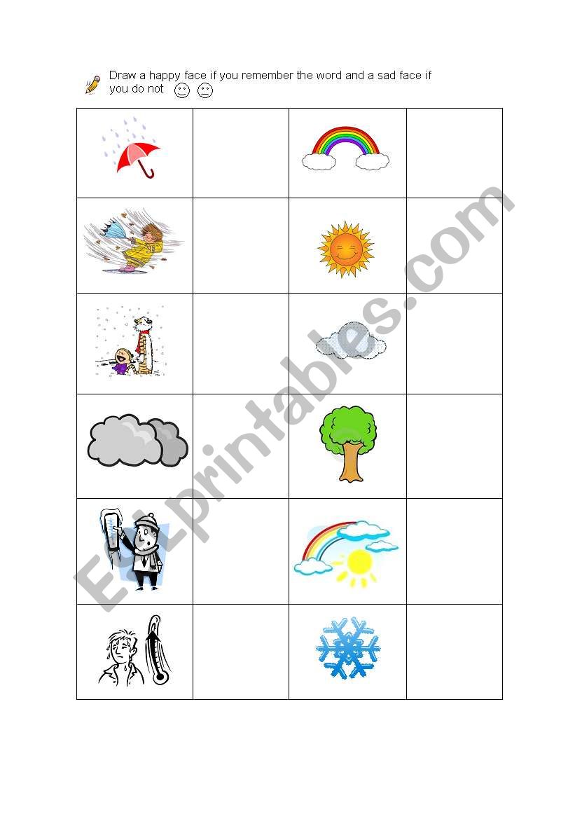 weather worksheet