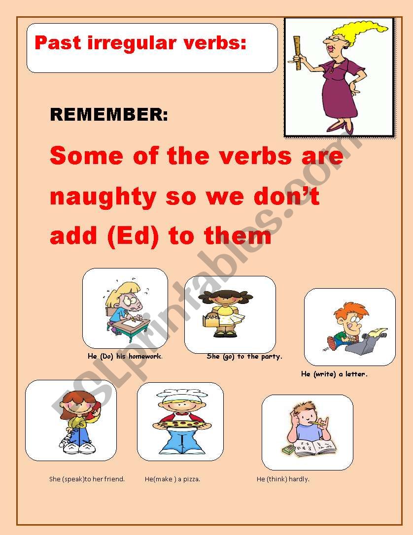 past simple irregular verbs worksheet
