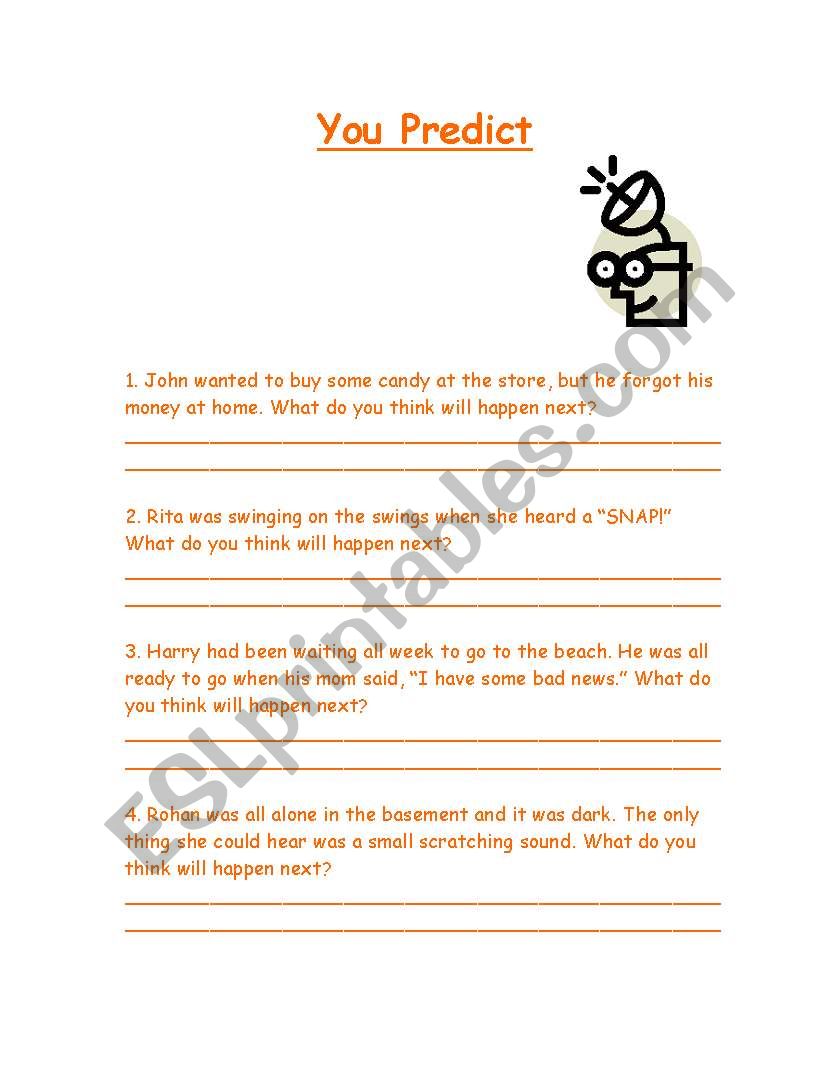 Prediction worksheet