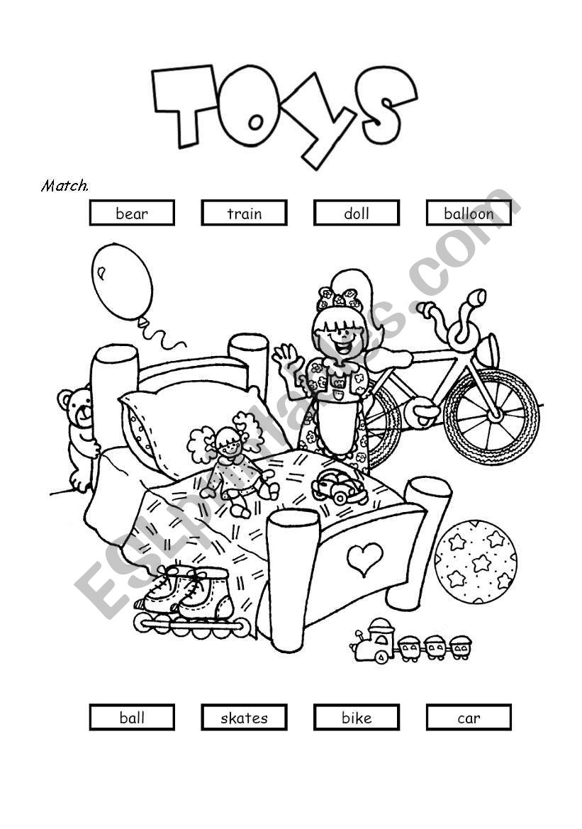 Toys worksheet