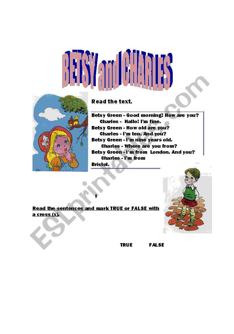 Betsy and Charles worksheet