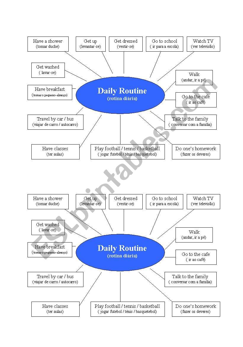 Daily Routine worksheet