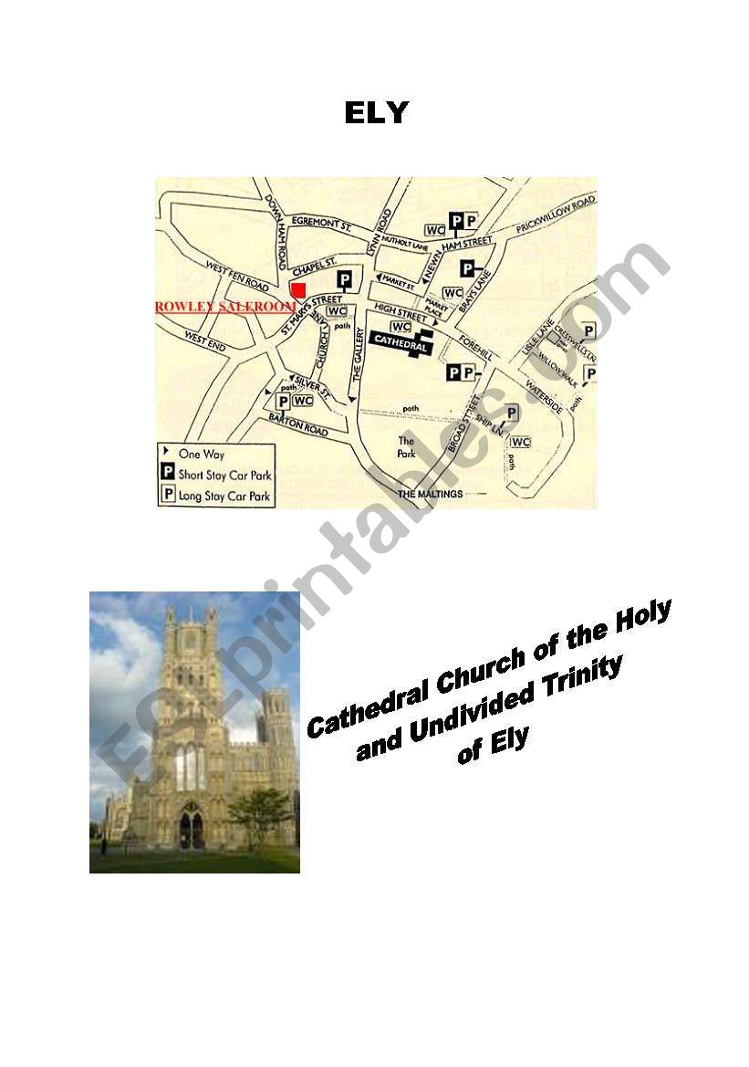 Ely Cathedral -  a worksheet worksheet