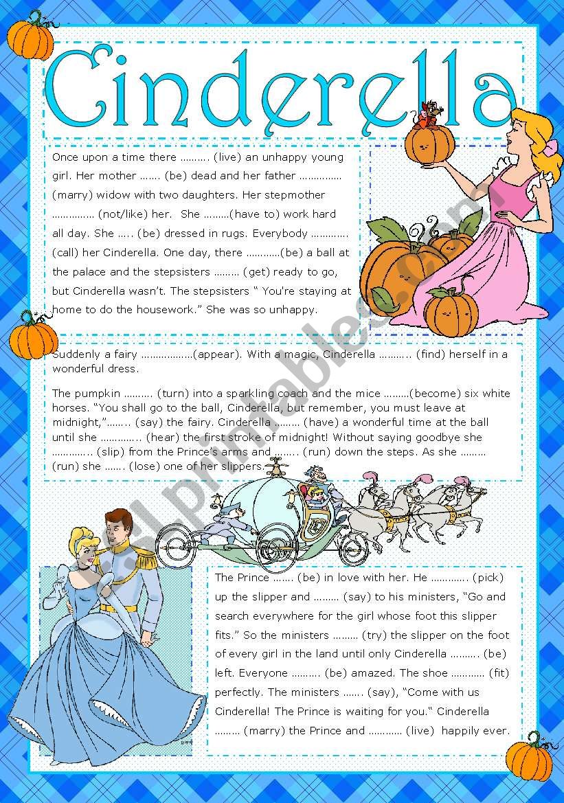 CINDERELLA- READING ACTIVITY (+KEY) (editable)