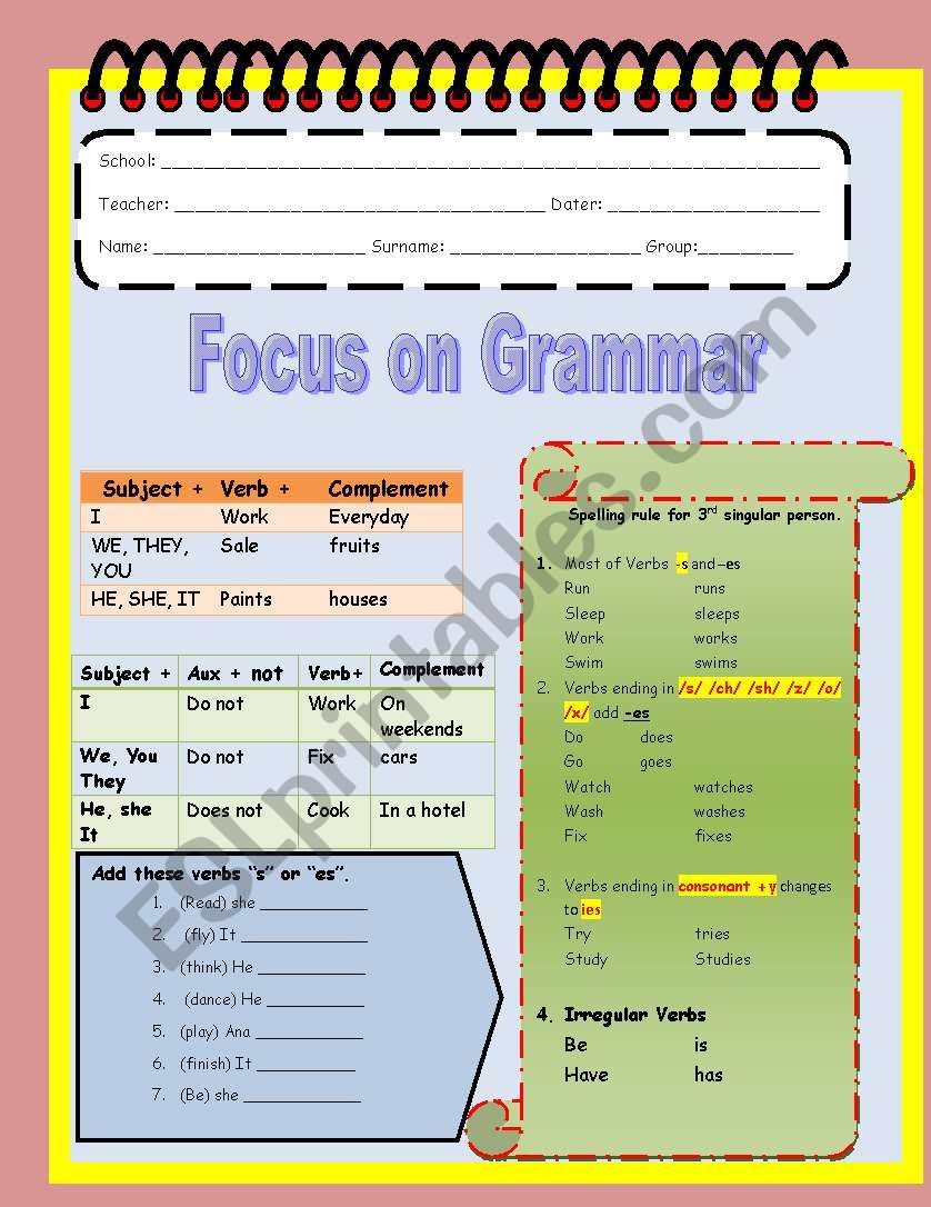 Simple present tense  worksheet