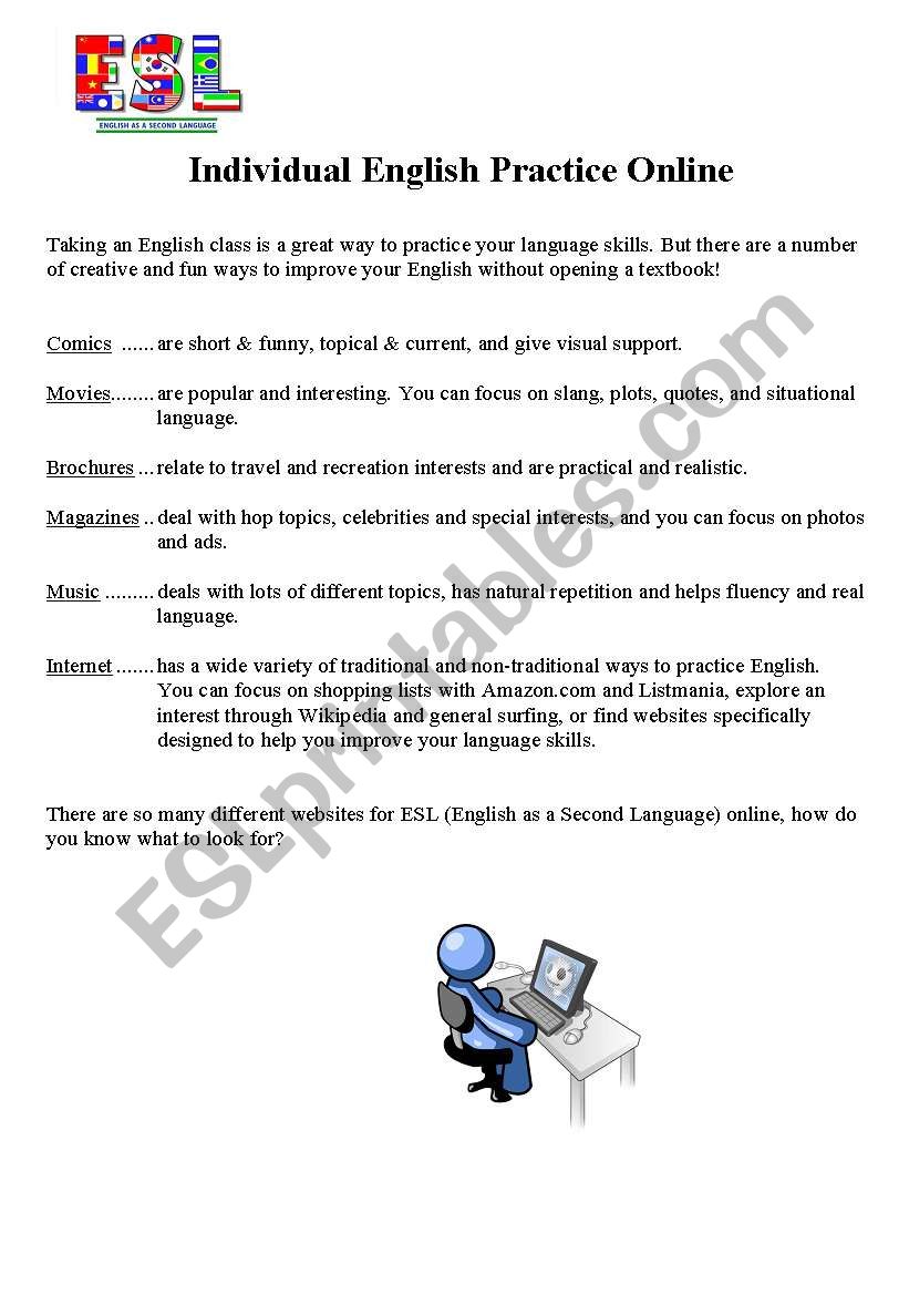 Individual English Practice Online