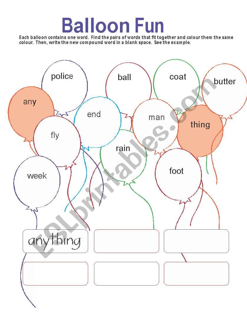 Compound Words worksheet