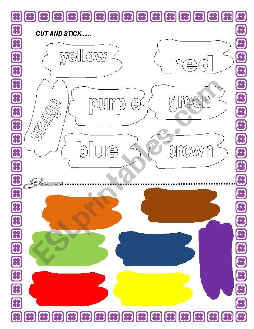 colors worksheet
