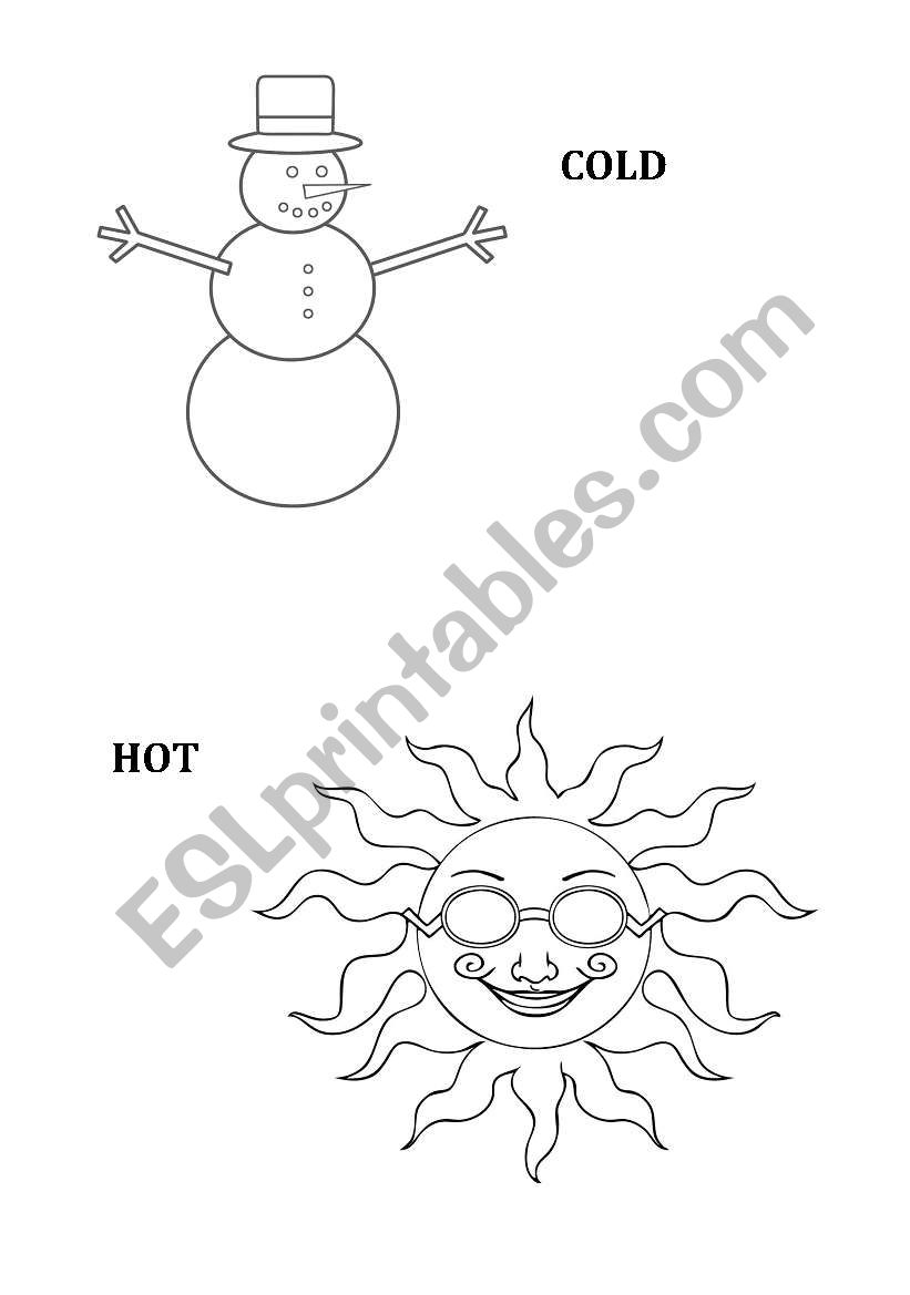 hot and cold worksheet