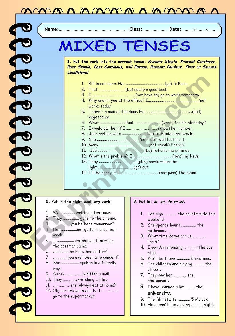 mixed-tenses-esl-worksheet-by-aycamind