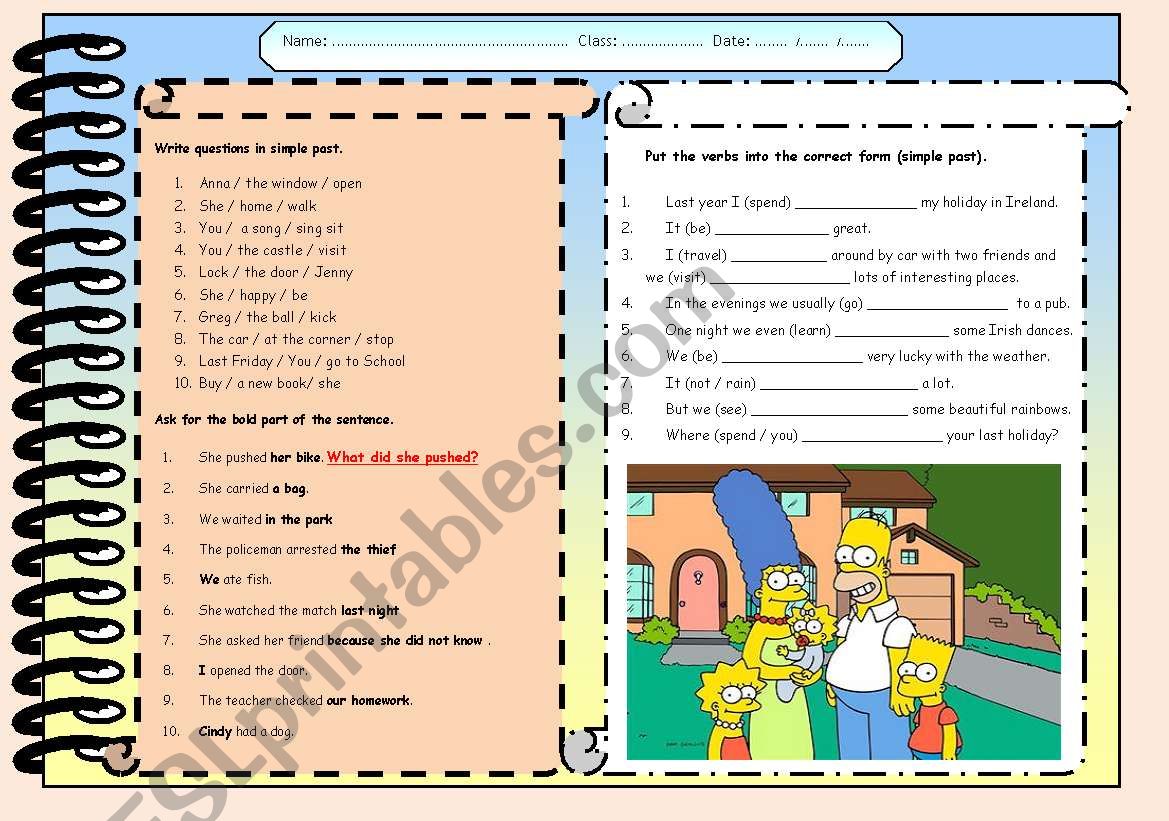 Simple present tense  worksheet