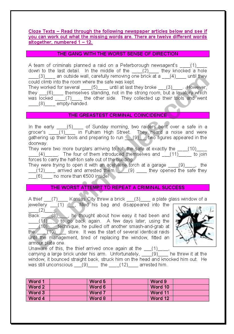 an-introduction-to-cloze-texts-esl-worksheet-by-m-farvas