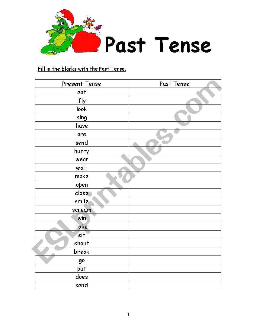 Past Tense and Sentence Construction