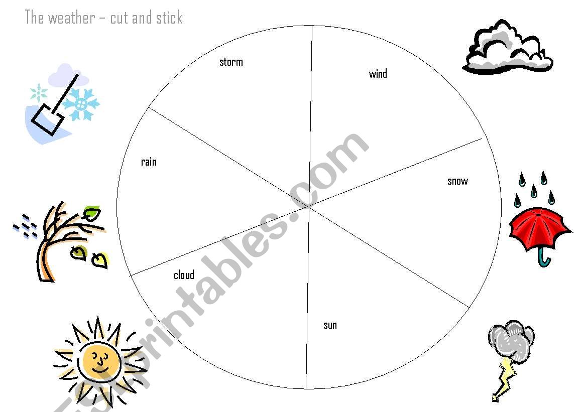 Weather words worksheet