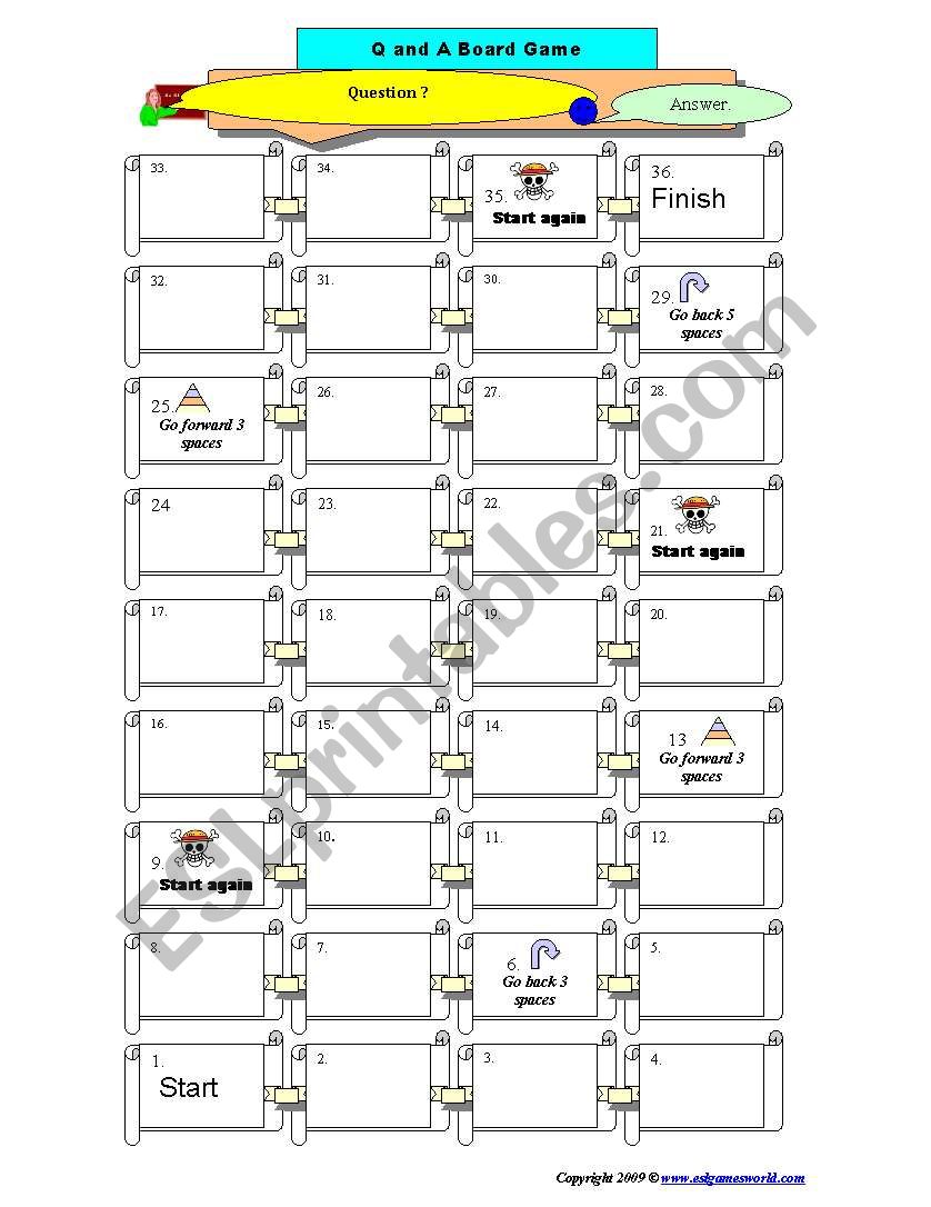 Q&A worksheet