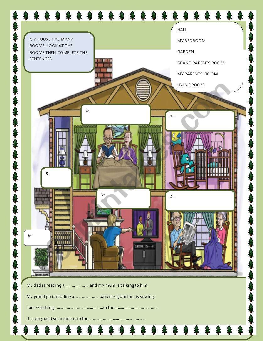 THE HOUSE OF MY DREAMS worksheet