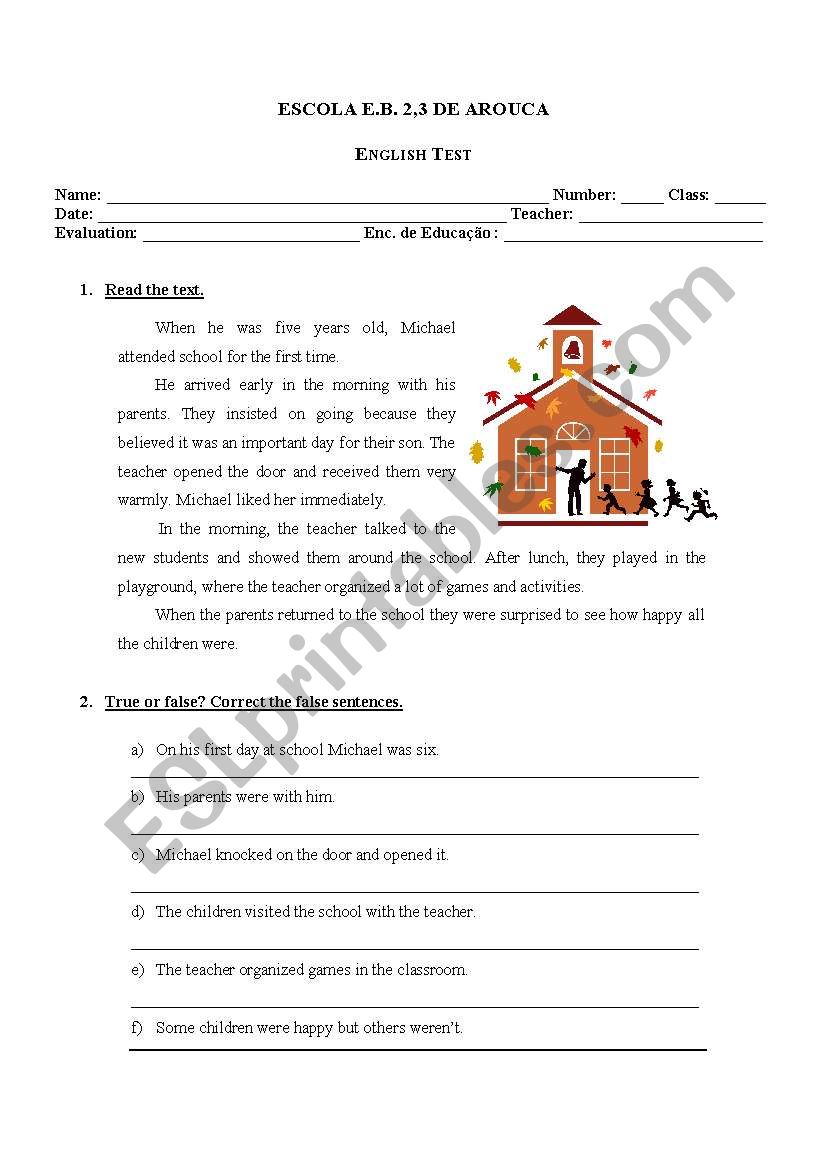 Test worksheet