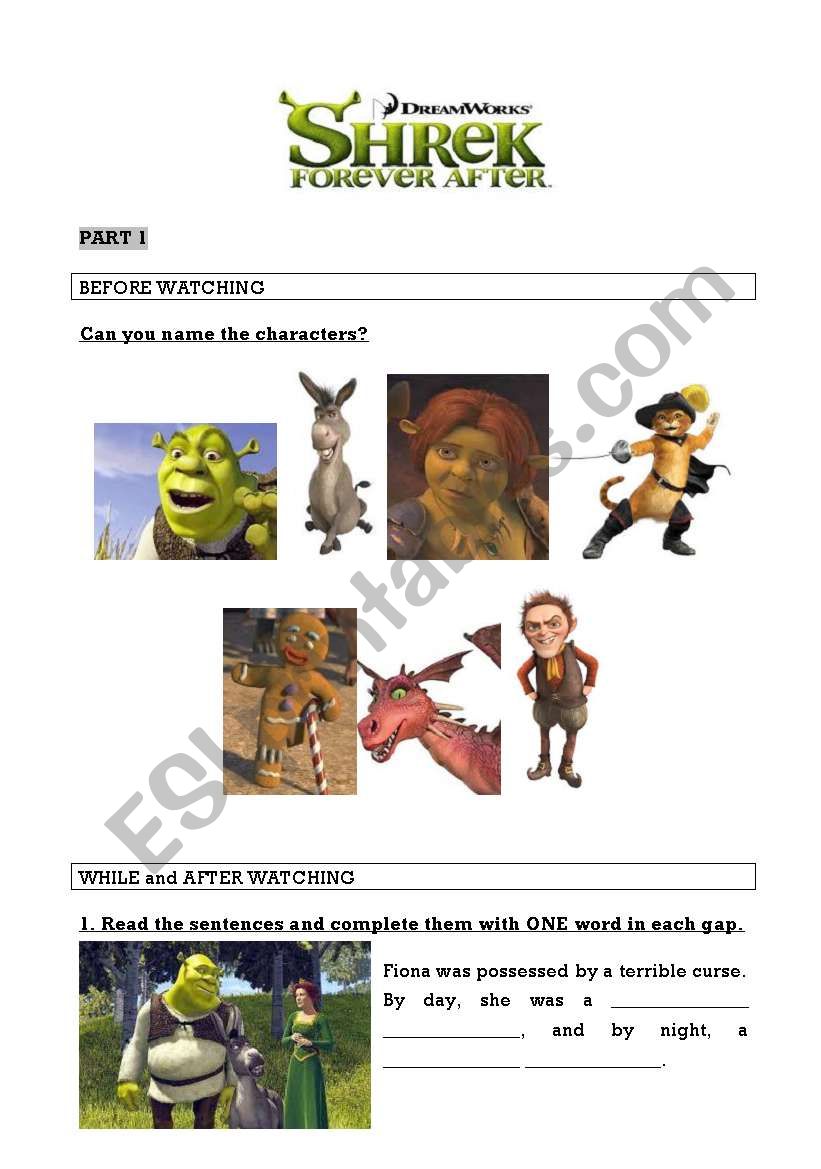 Shrek Forever After Movie Session part 1