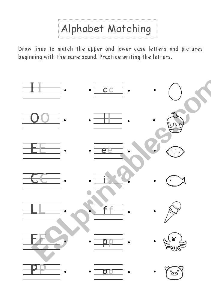 Alphabet Matching 2 worksheet