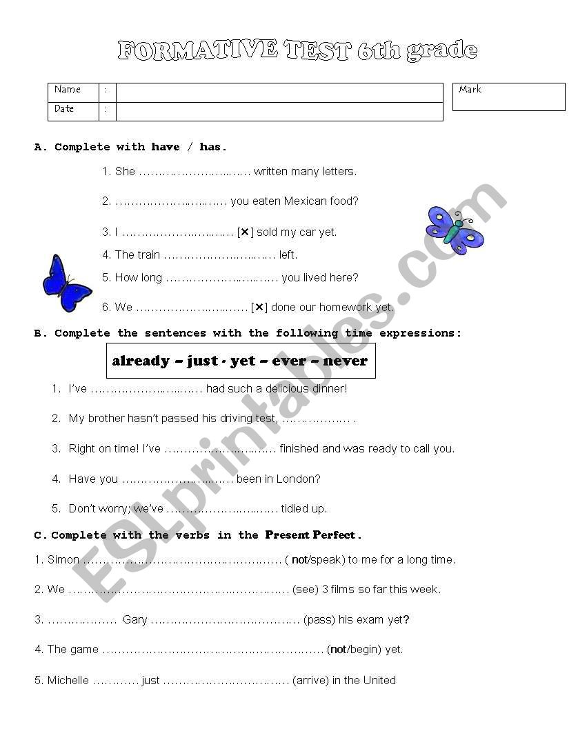 Present perfect and Past Tense