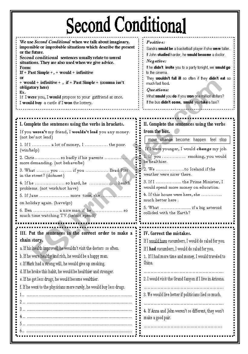 Second Conditional worksheet