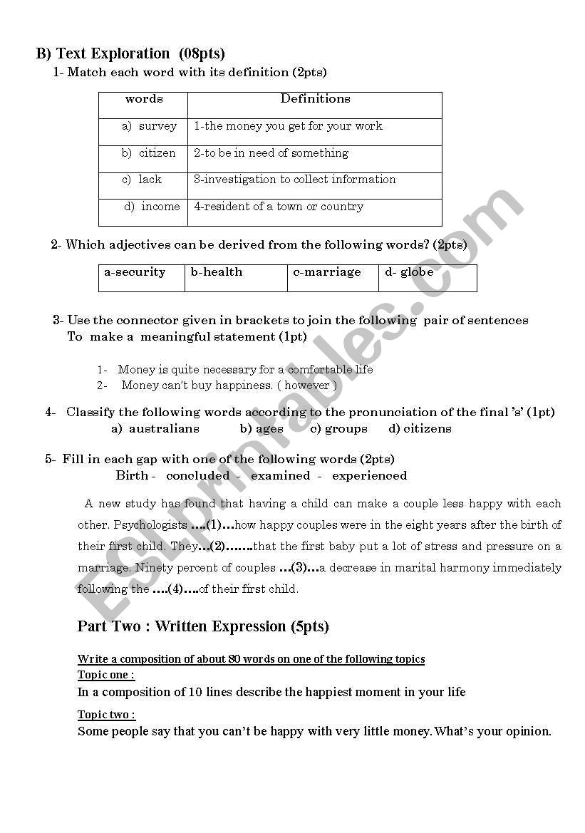 mock Baccalaureate sample 