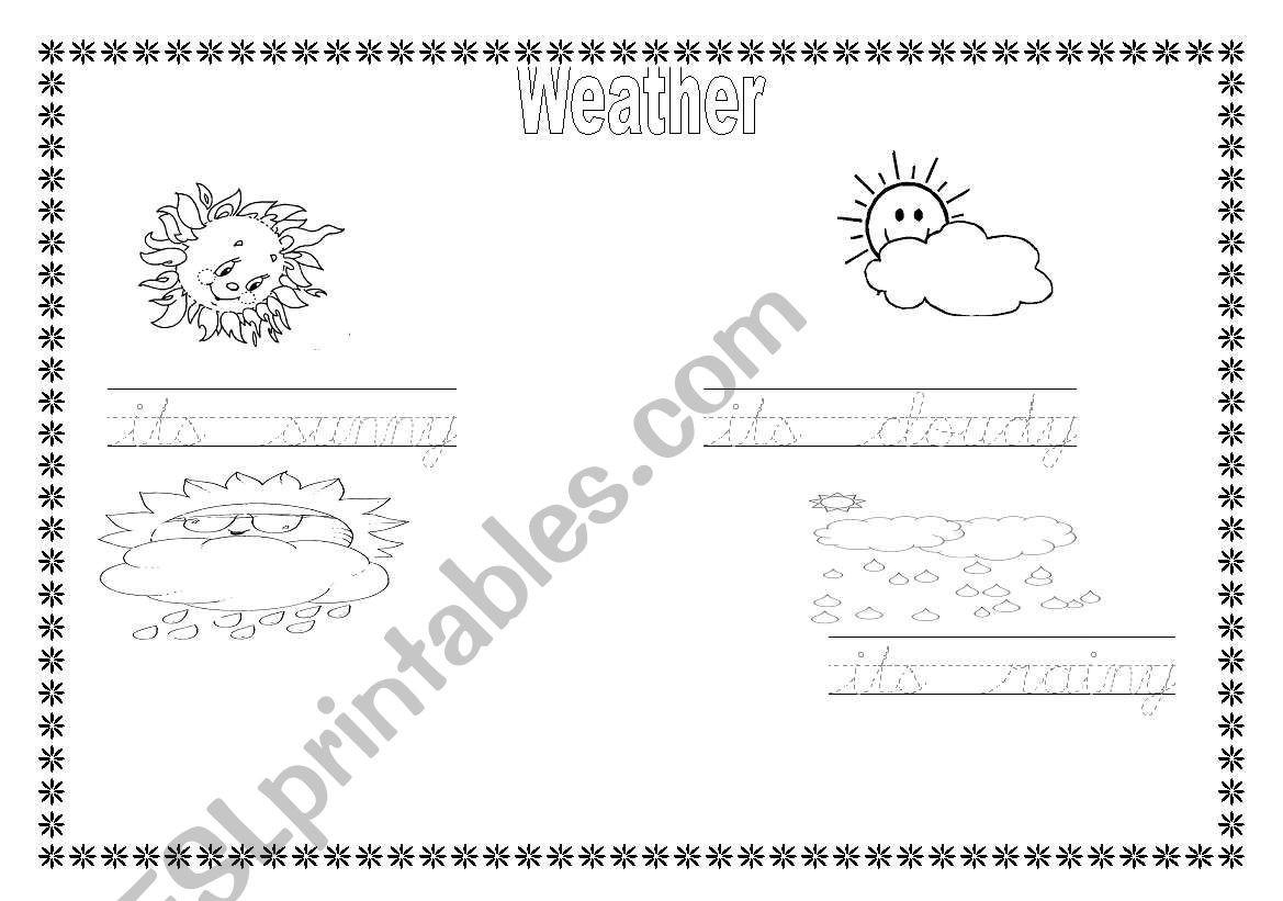 Weather worksheet