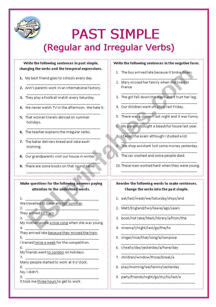 Past Simple - Regular and Irregular Verbs