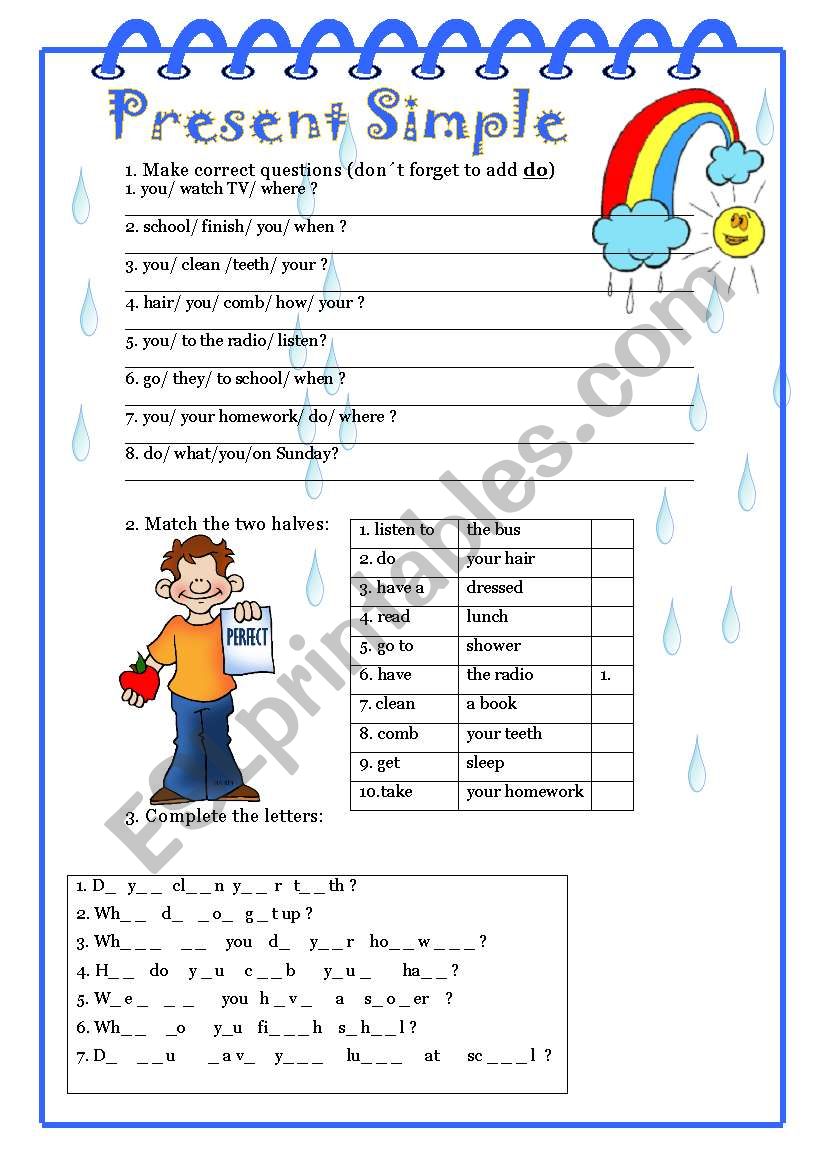 Present Simple worksheet