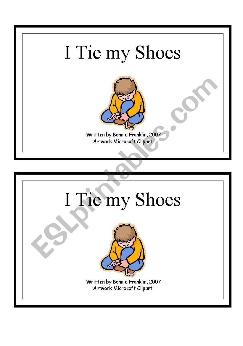I Tie My Shoes - cover worksheet