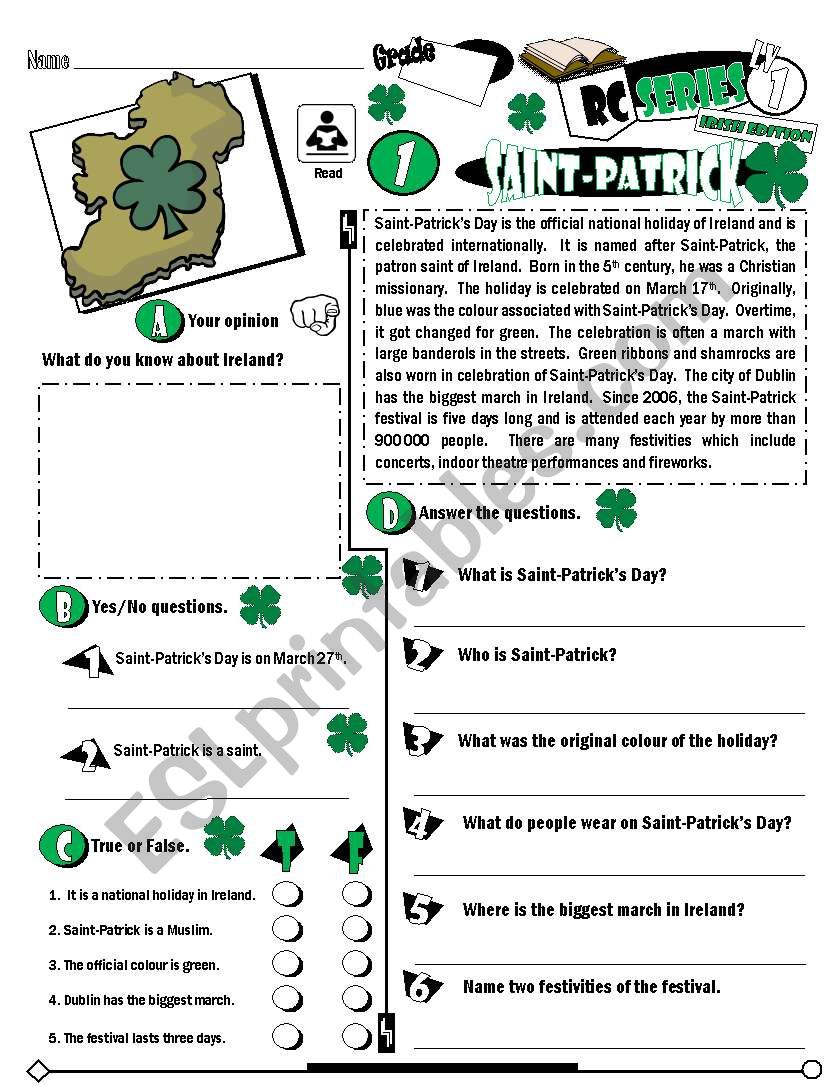 RC Series_Level 01_Irish Edition_01 Saint-Patricks Day (Fully Editable + Key)