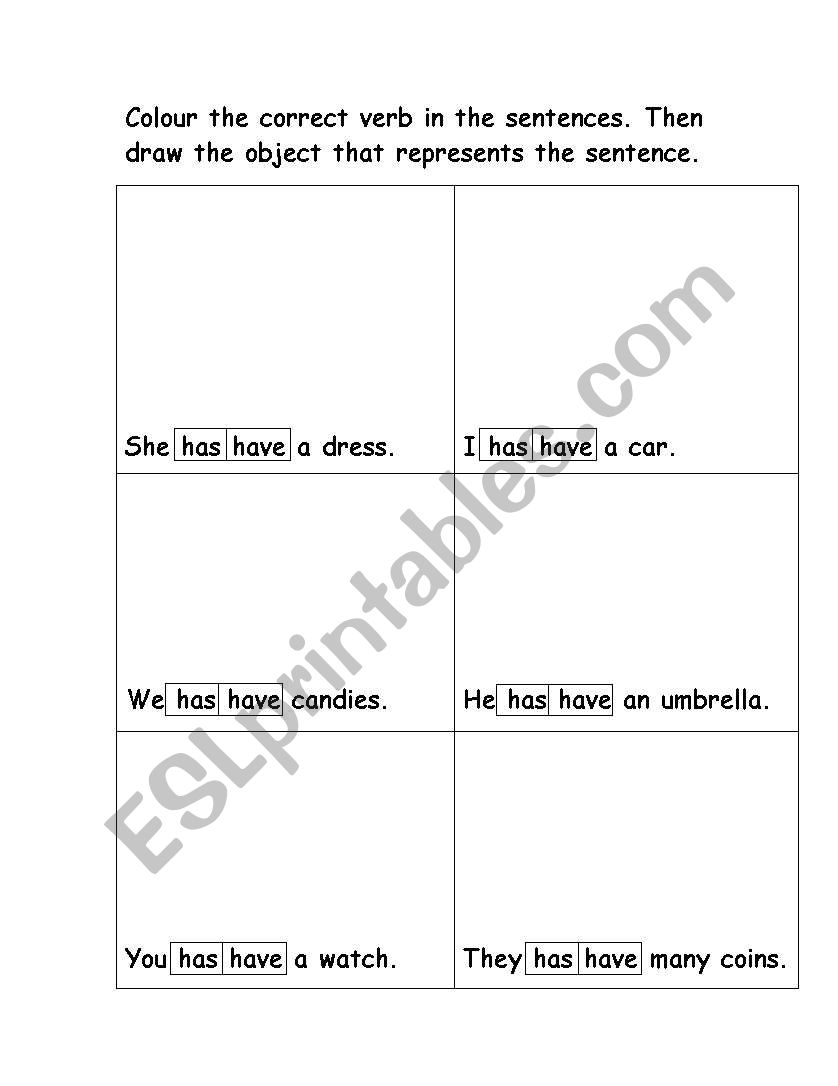 Subject-Verb Agreement worksheet