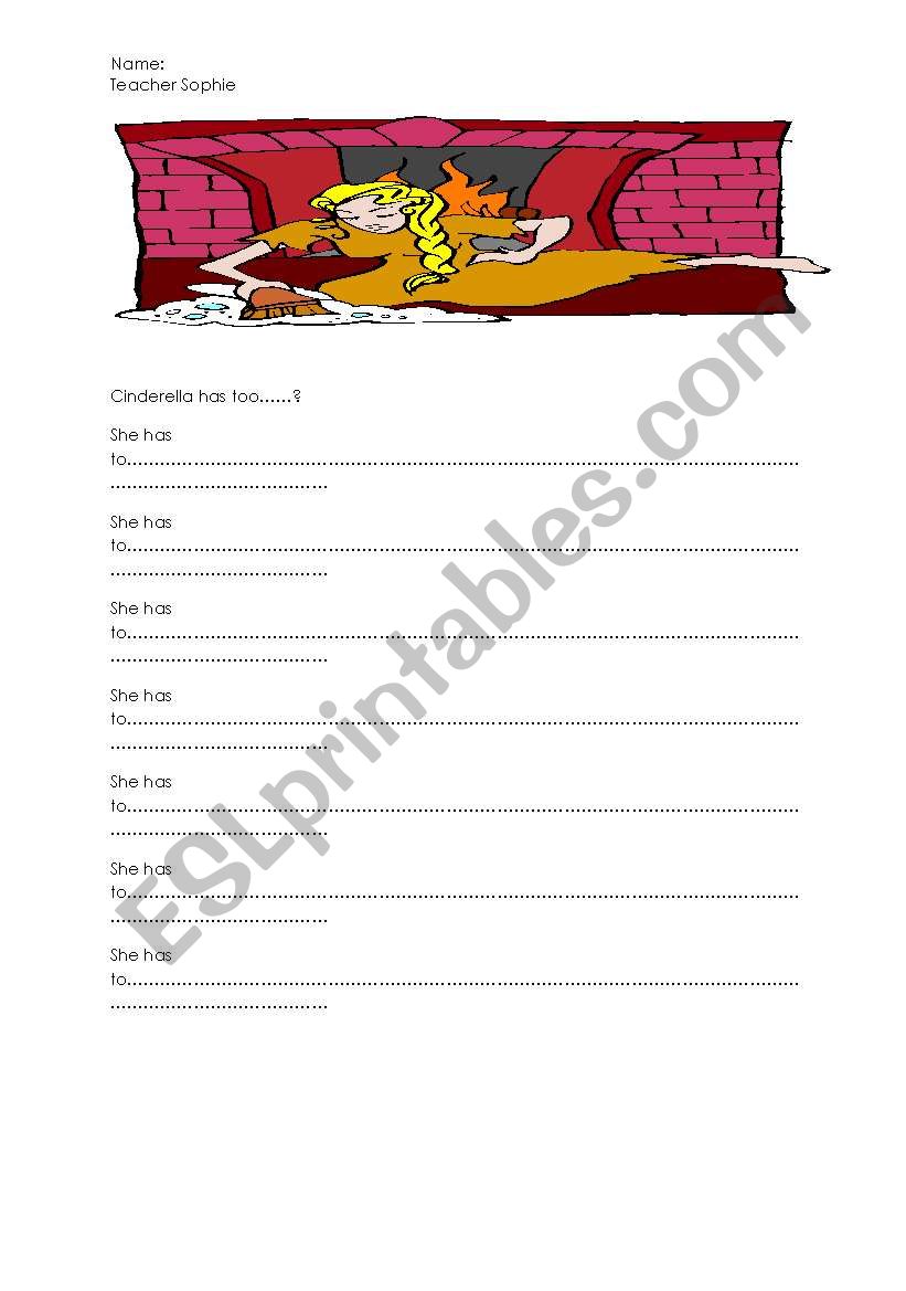 Cinderella worksheet