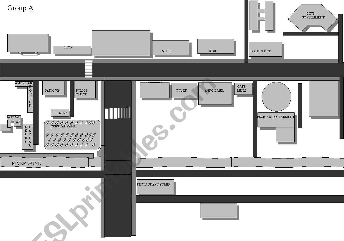 town map worksheet