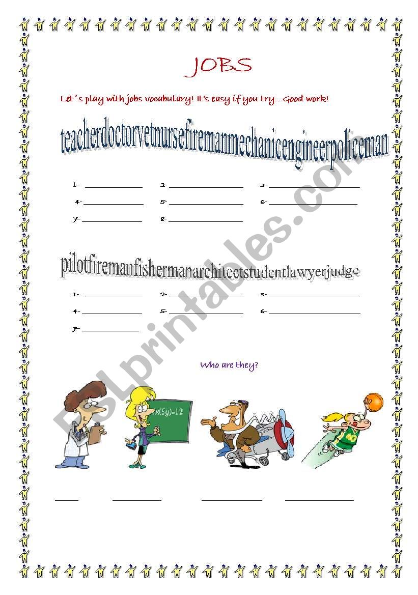 JOBS worksheet