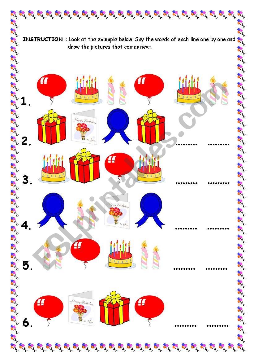 birthday-sequency worksheet