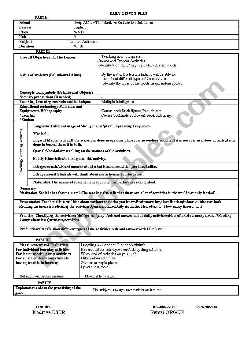9th grade english lesson plans