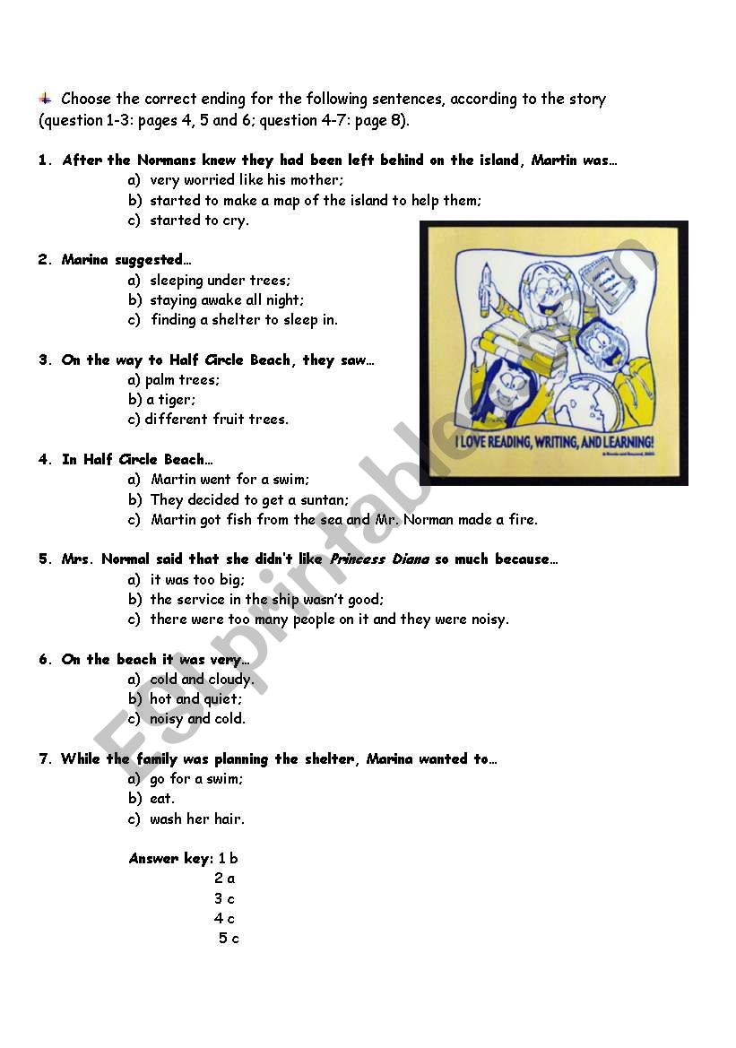 Fruit Tree Island quiz worksheet