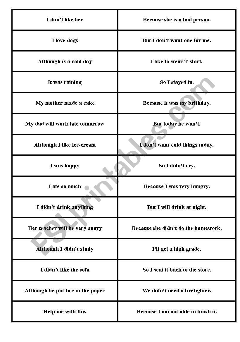 Linking Words worksheet