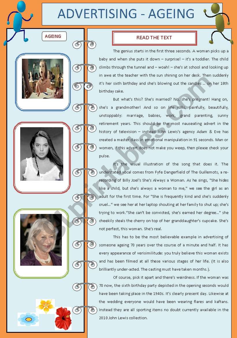 ADVERTISING - AGEING (PART 1) worksheet