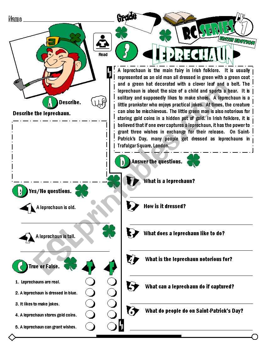 RC Series_Level 01_Irish Edition_03 Leprechaun (Fully Editable + Key )