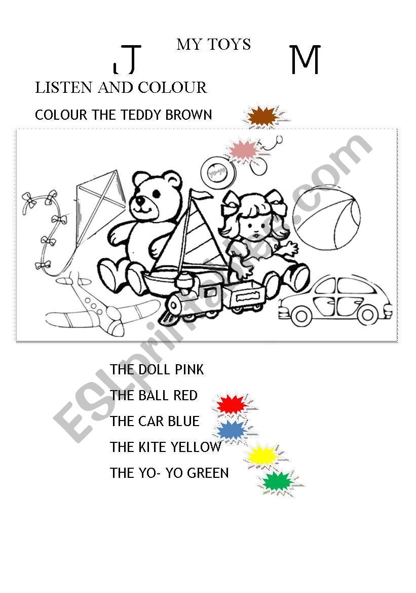 MY TOYS worksheet