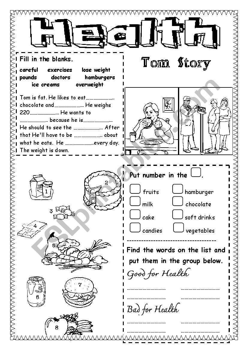 health education worksheets for adults