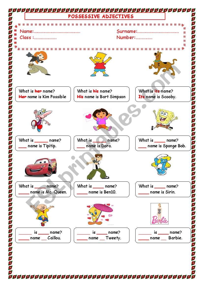 what is her-his-its name? worksheet