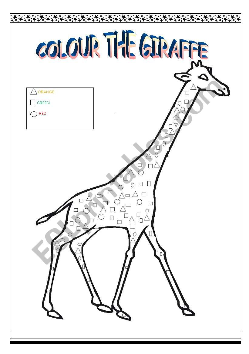 GIRAFFE worksheet