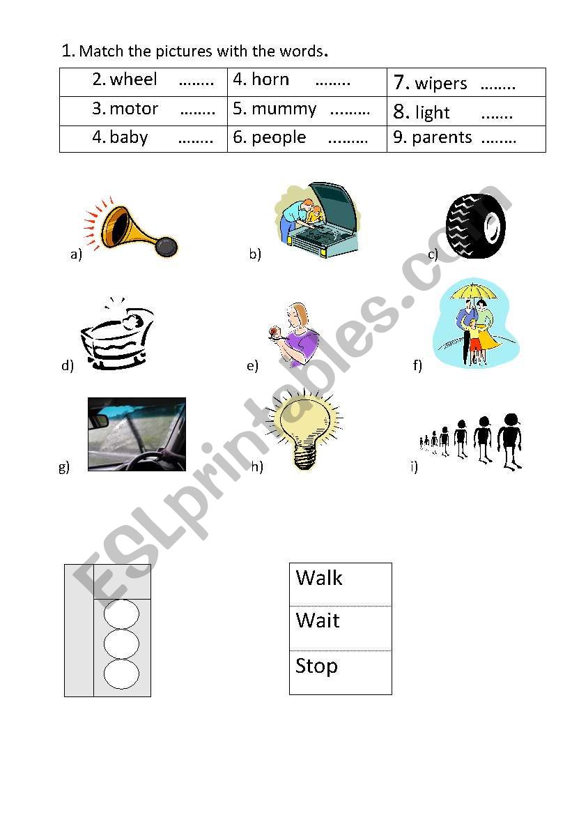 transportation worksheet